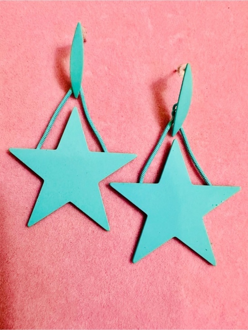 Turquoise Star Dangle Earrings